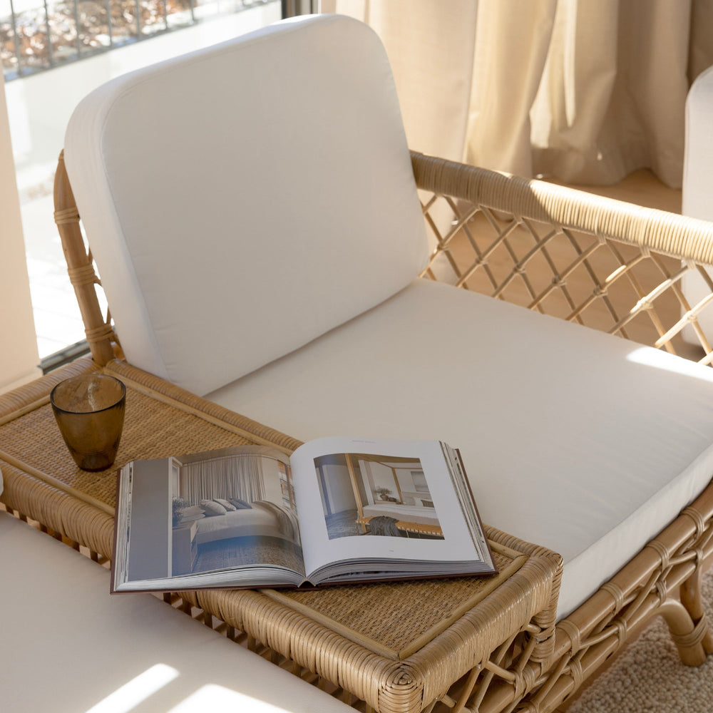 Jack and Jill rattan lounge by Ocean Luxe