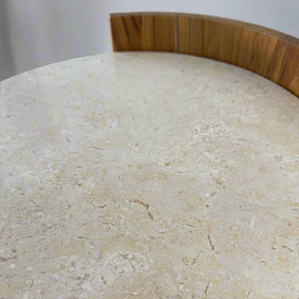 Marble Side Table by Ocean Luxe
