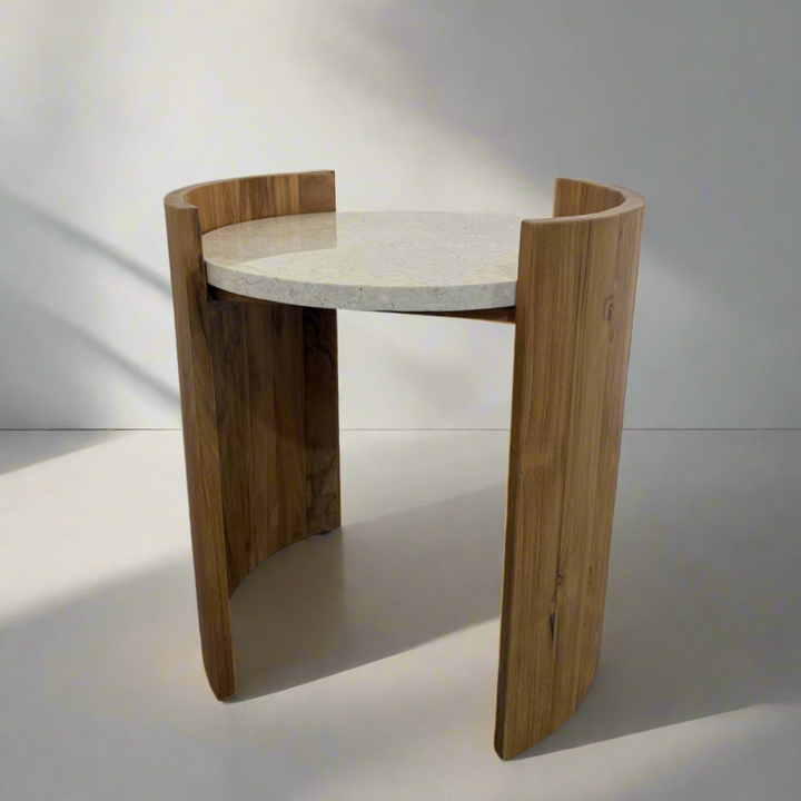 Marble Side Table by Ocean Luxe