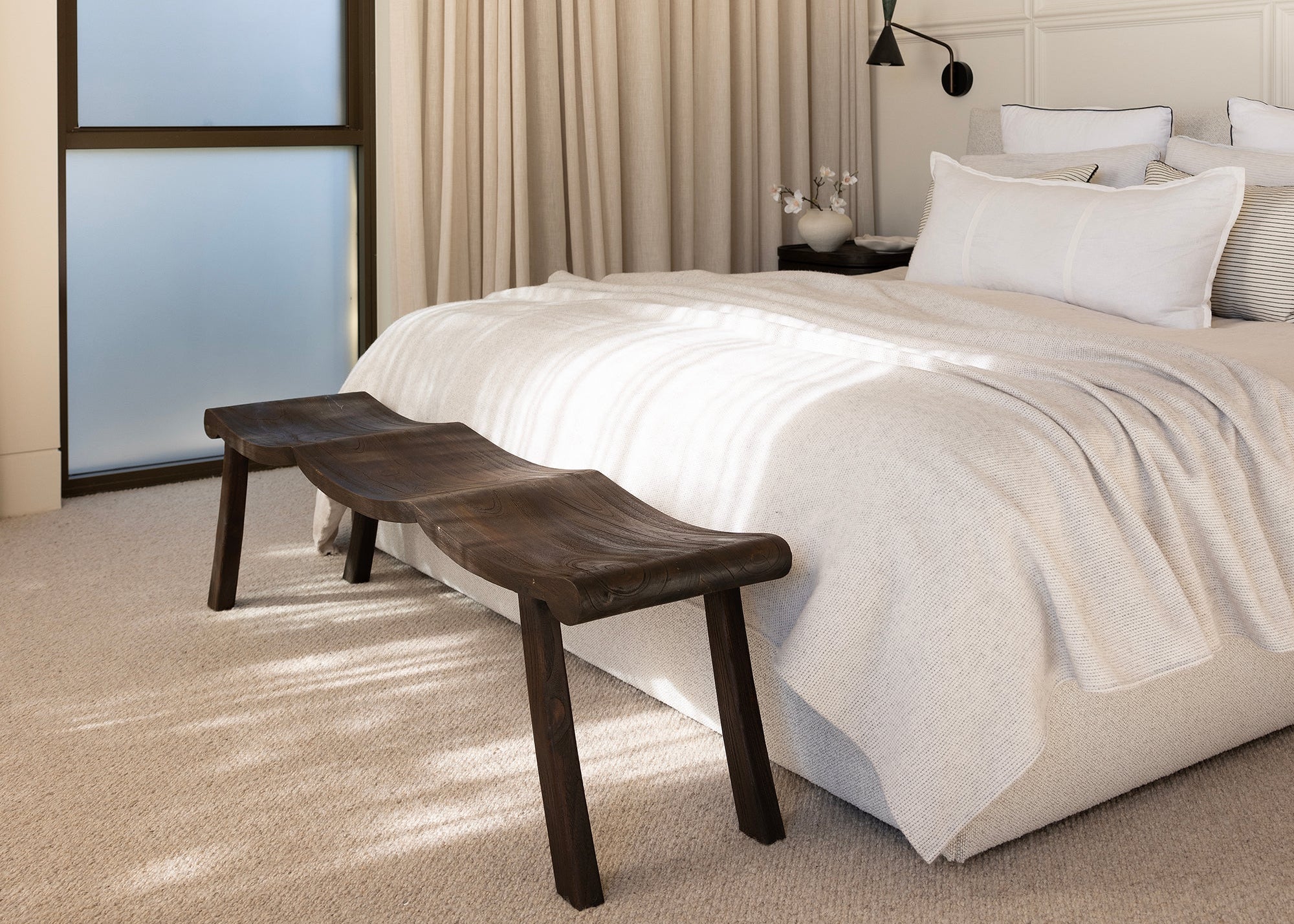 Orlando teak bench by Ocean Luxe