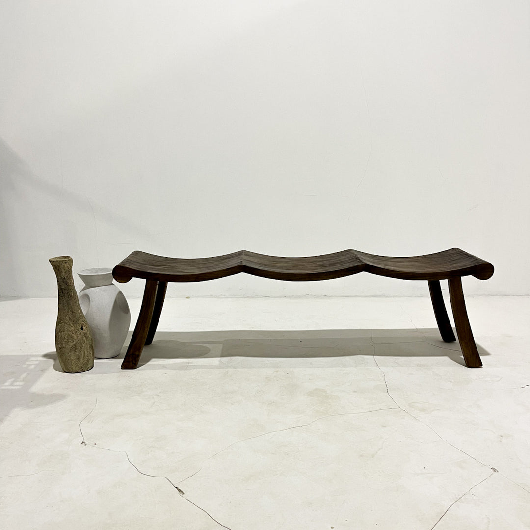 Orlando reclaimed teak bench by Ocean Luxe