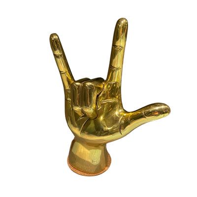 Rock On Brass Hand