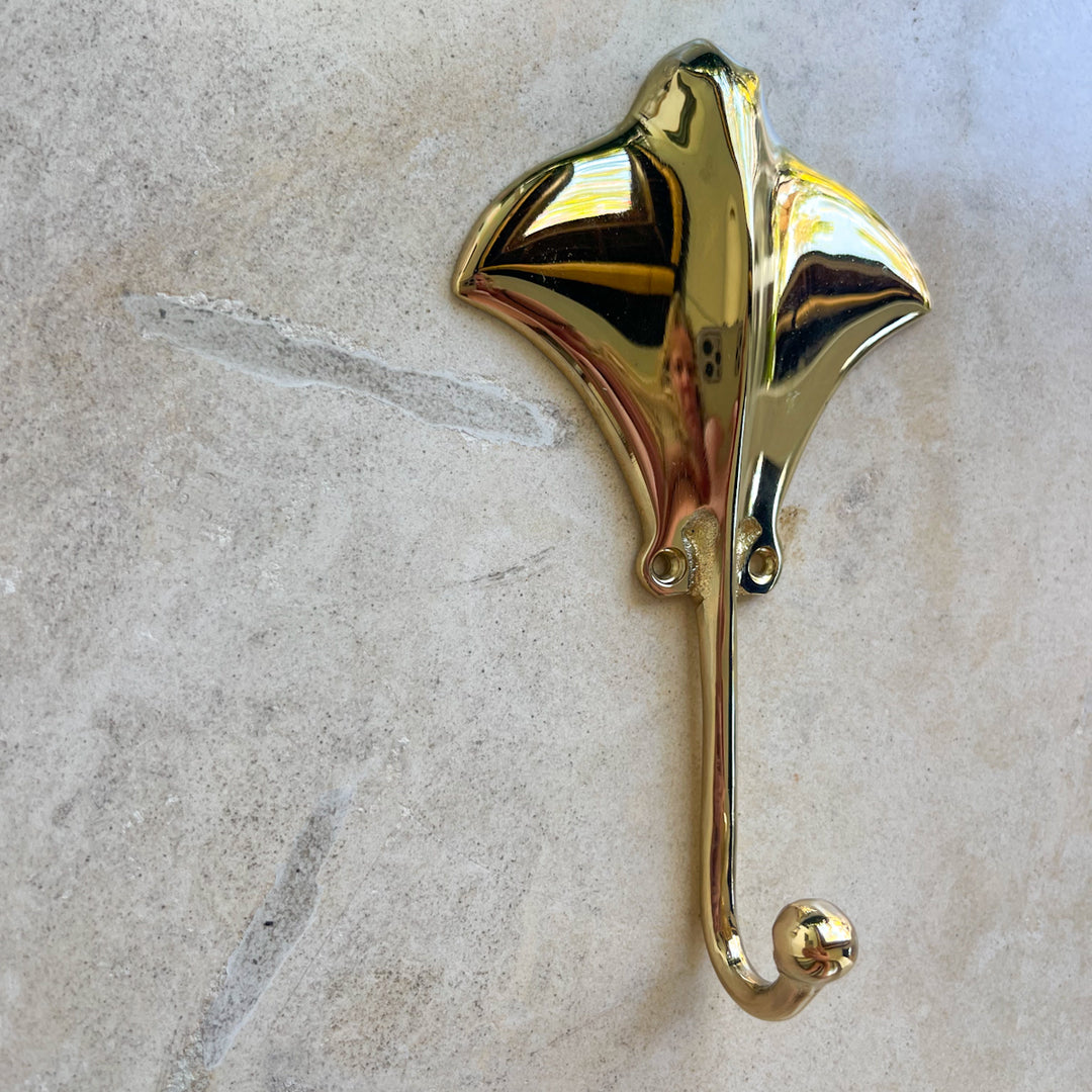 Gold Manta Ray Hook