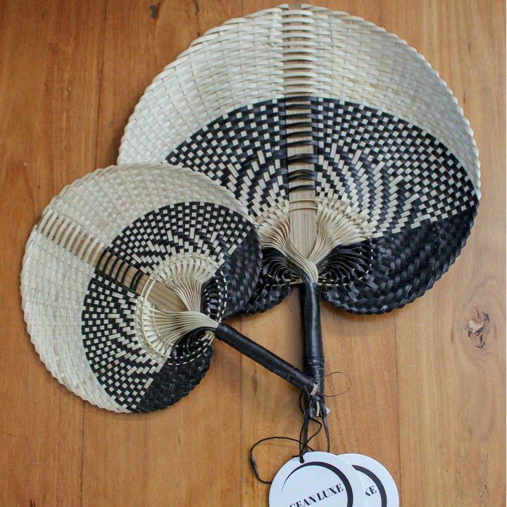 Black and White Fan by Ocean Luxe