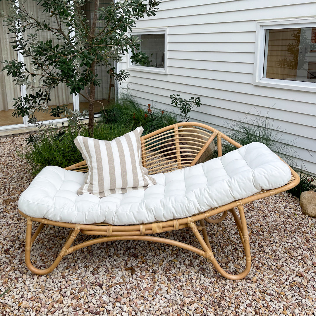 Delilah Rattan Day Bed: Ocean Luxe
