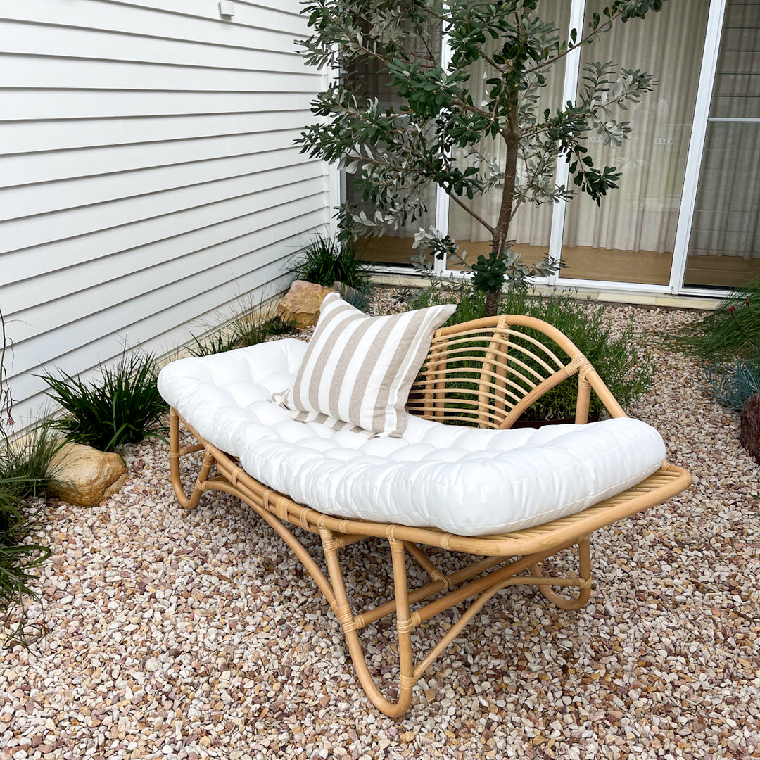 Delilah Rattan Day Bed side look: Ocean Luxe