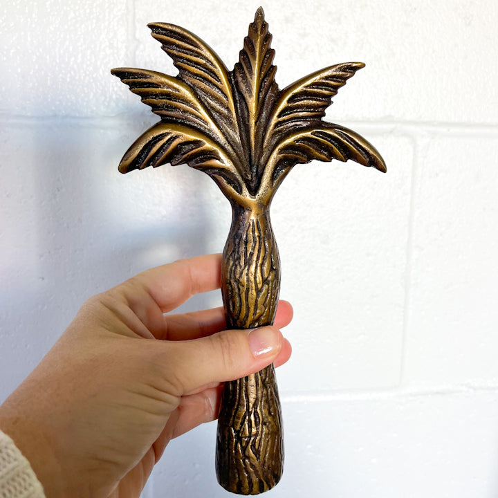 Palm Tree Door Handle by Ocean Luxe