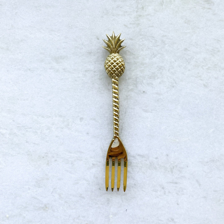 Pineapple Brass Fork - Ocean Luxe