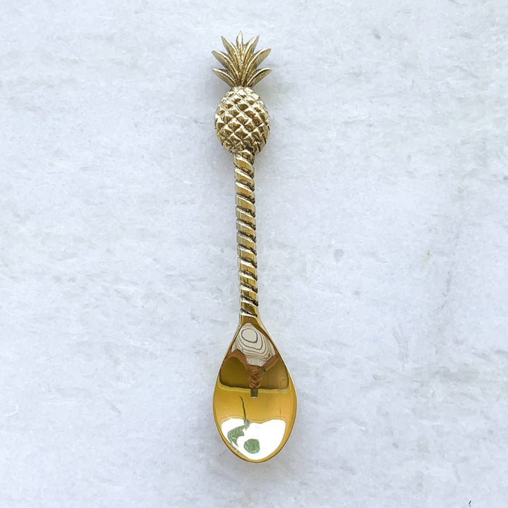 Pineapple Brass Spoon - Ocean Luxe