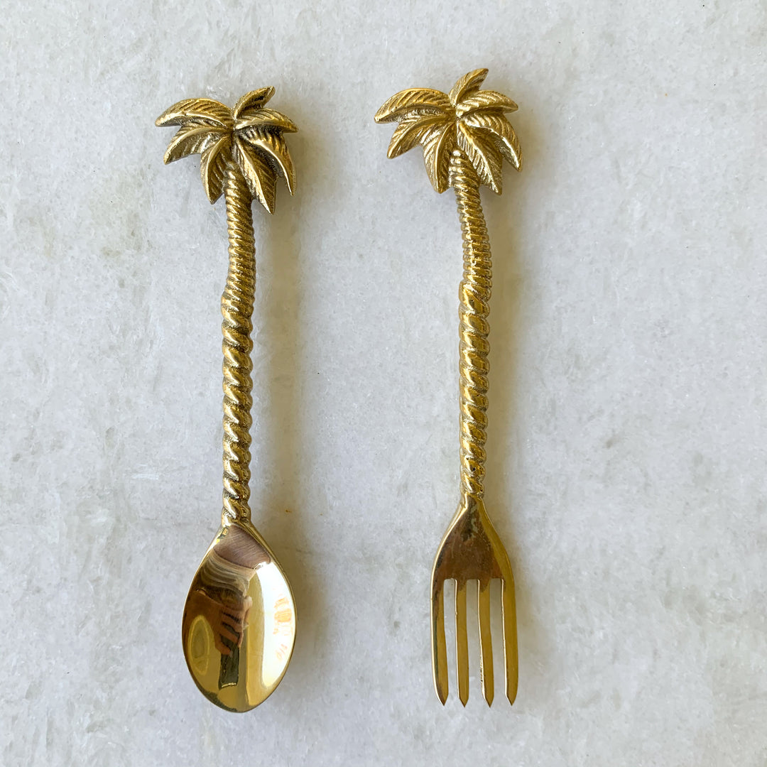 palm tree spoon fork:Ocean Luxe