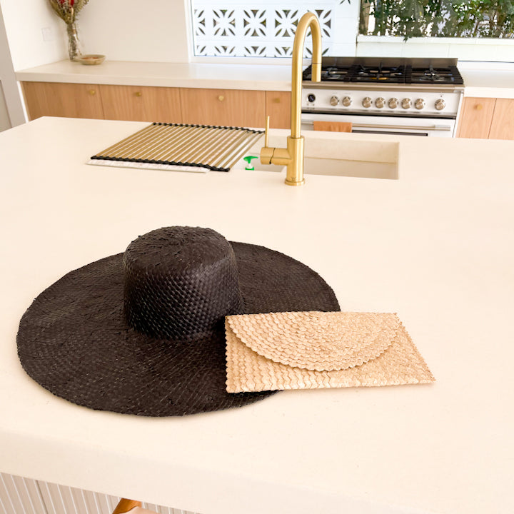 Jessica Hat in Black: Ocean Luxe