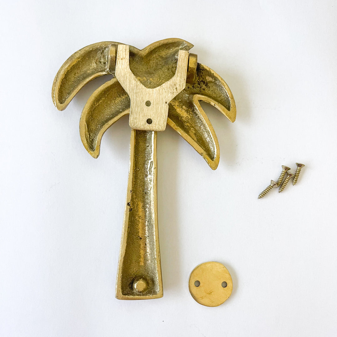 Palm Tree Brass Door Knocker