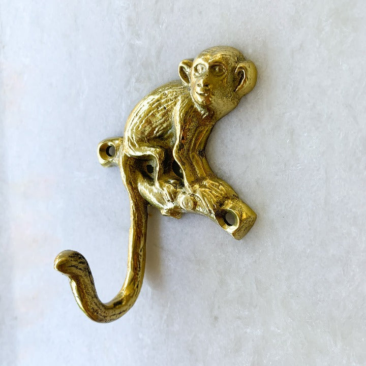 Monkey Brass Hook:Ocean Luxe