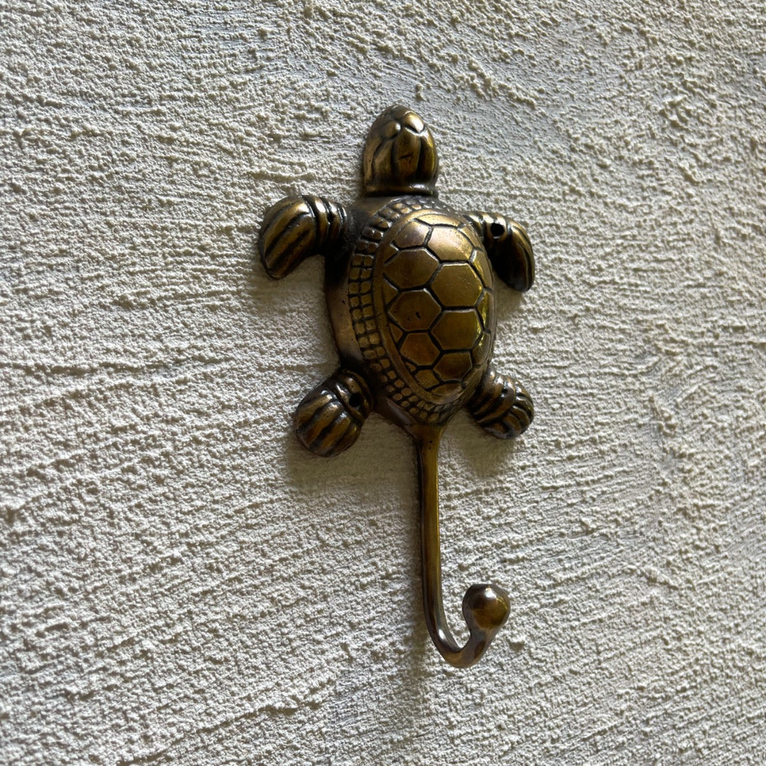 Turtle Brass Hook - Ocean Luxe