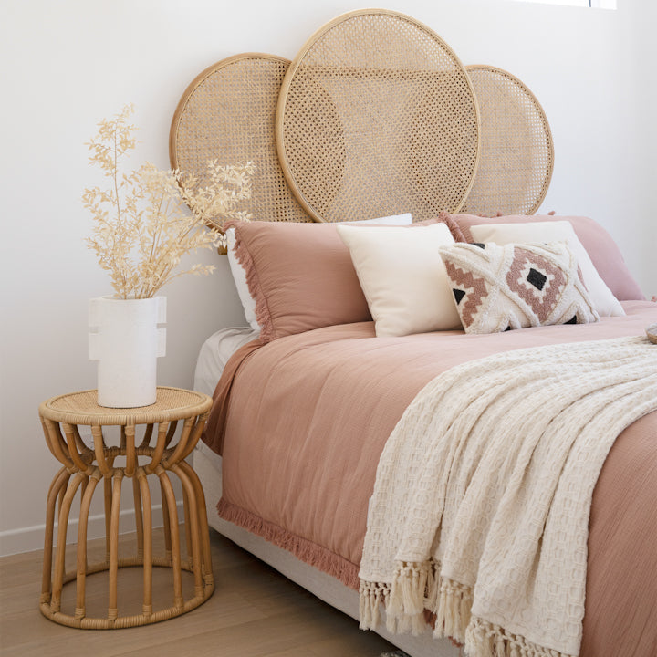 Flora Rattan Bedhead