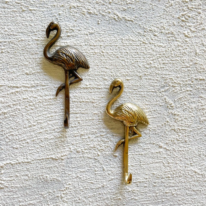 Flamingo Brass Hook: Ocean Luxe