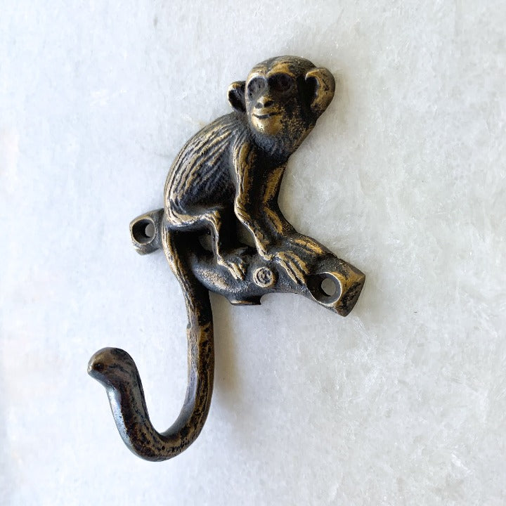 Monkey Brass Hook:Ocean Luxe