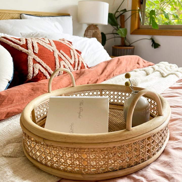 Rattan Tray - Ocean Luxe