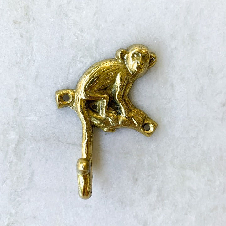 Monkey Brass Hook:Ocean Luxe